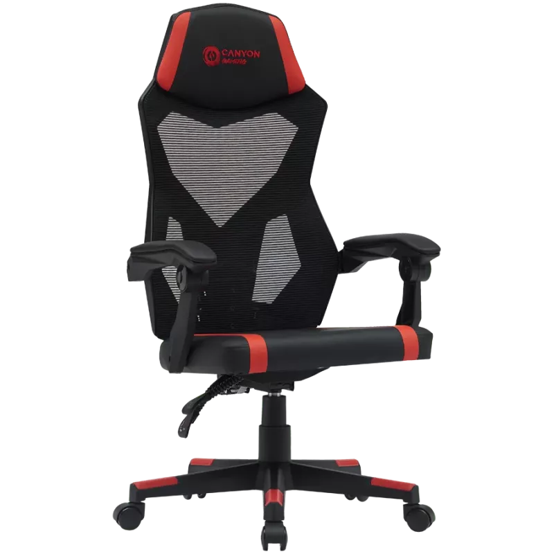 Canyon MCH01 - Flow - ergonominen pelituoli - musta ja punainen