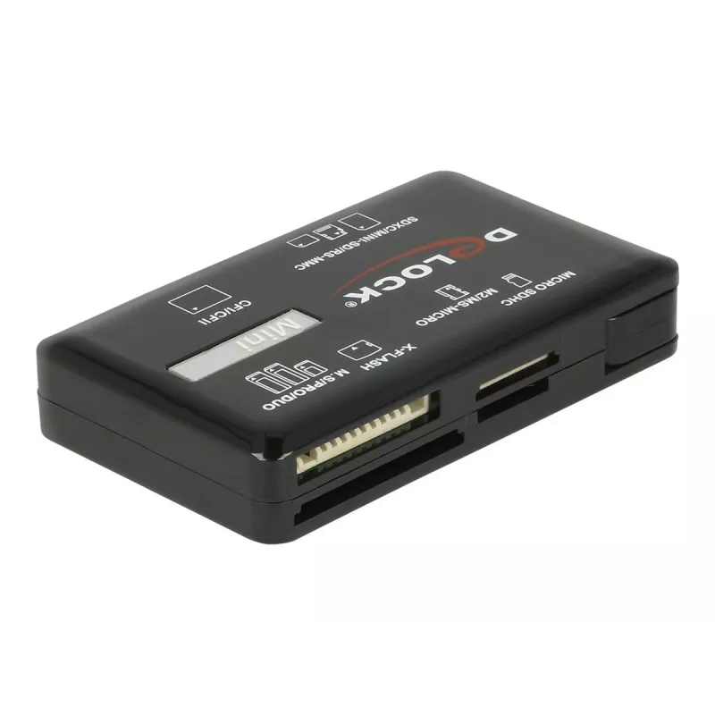 DeLOCK SuperSpeed USB -kortinlukija CF SD Micro SD MS M2 xD 5 Gbps