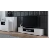 Cama TV-taso VIVA 180 valkoinen/valkoinen kiiltävä + musta
