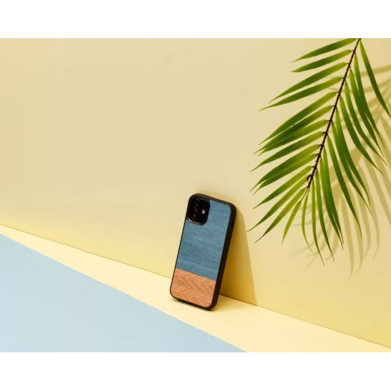 Man and wood -puhelinkotelo iPhone 12 mini — denim musta