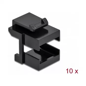 Keystone-suoja DeLOCK 86806 musta kuitu-kytkimille 10 kpl