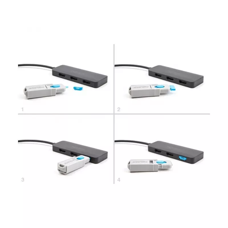 DeLOCK porttitulppa HDMI naaras 10 kpl:n pakkaus sininen