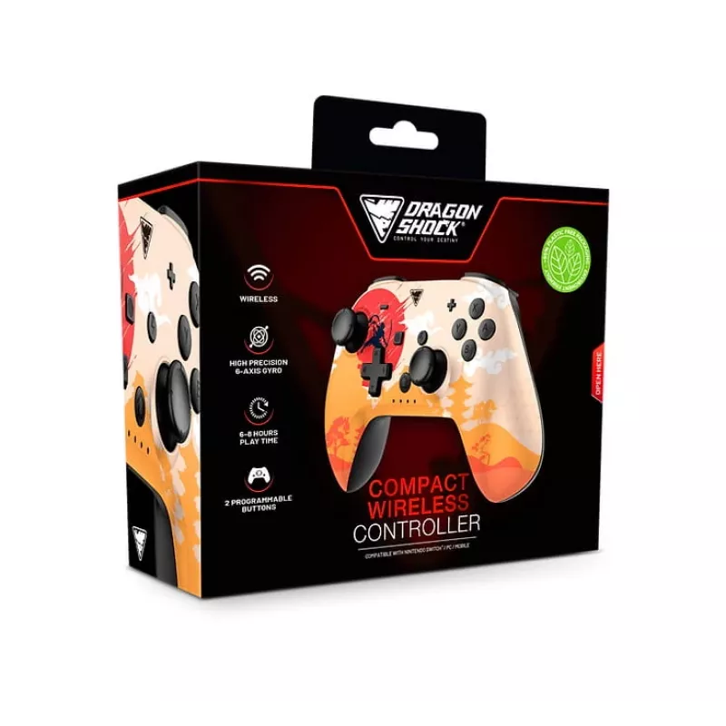 Dragonshock PopTop Compact - peliohjain - Nintendo Switch - Takaisin-painike - D-Pad - Home-painike - Reset-painike - langaton - Bluetooth - USB Type-C (D