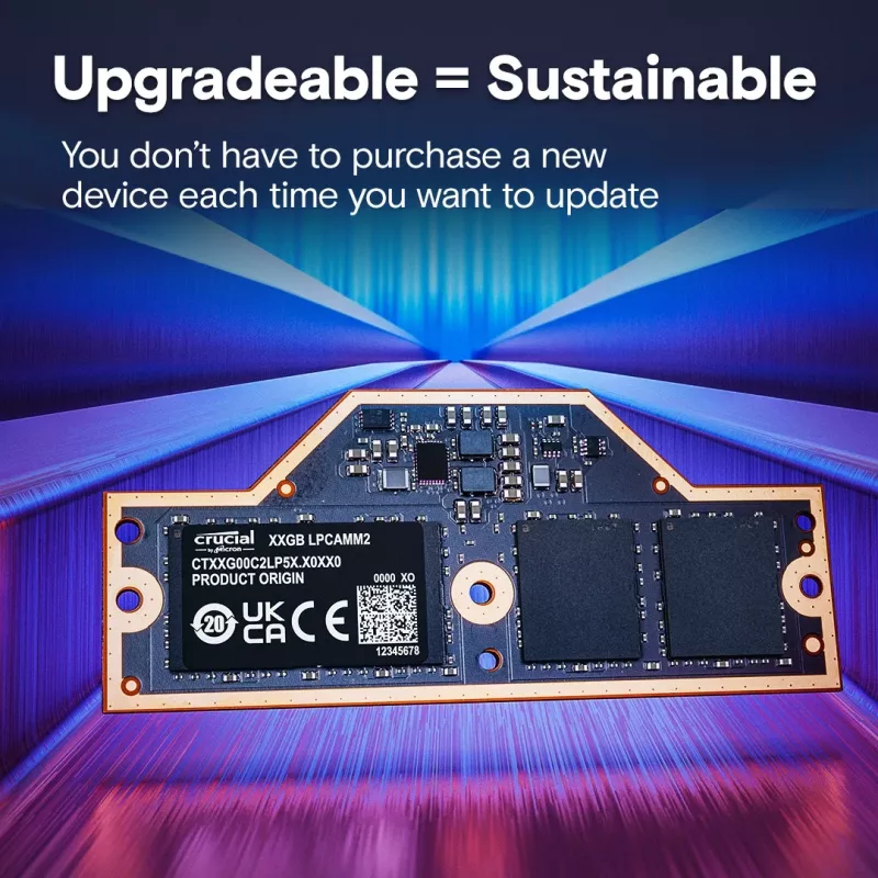 Muistimoduuli Crucial LPDDR5X 32GB 7500 MT/s