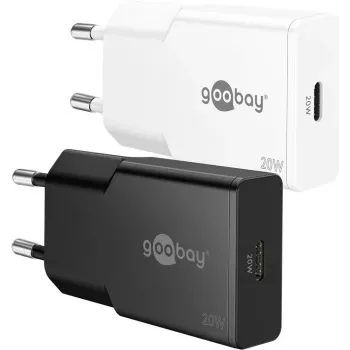 Goobay 75727 - USB-laturi 20 W 1x USB-C GaN ohut musta (75727)