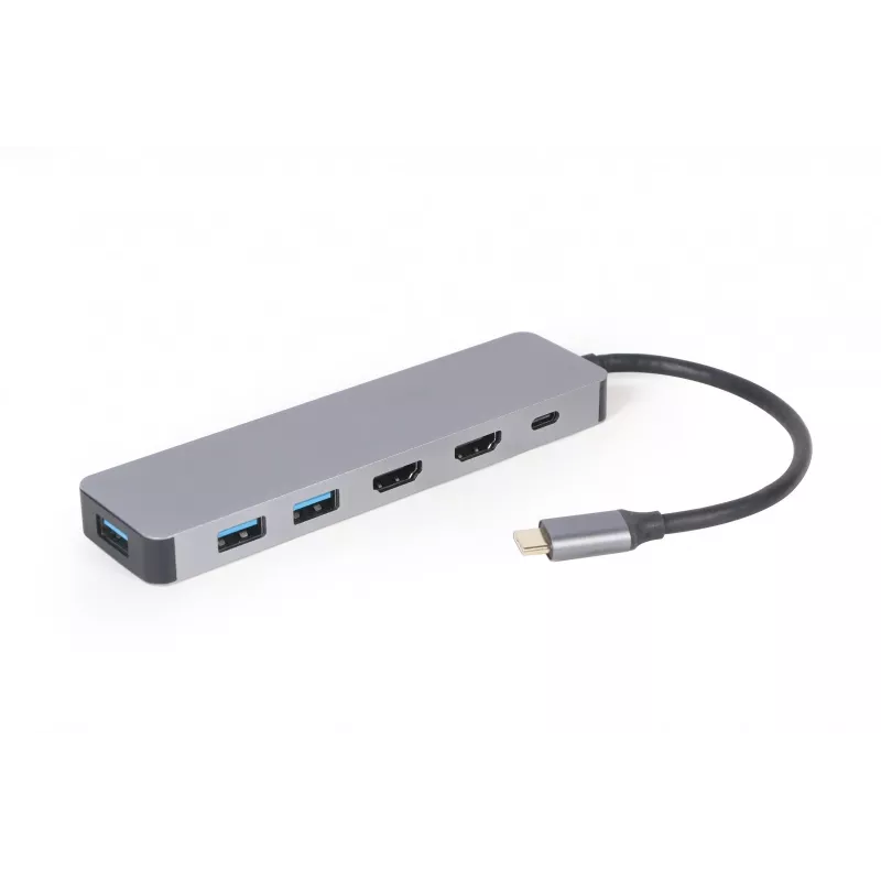 Gembird A-CM-COMBO3-03 USB Type-C 3-in-1-moniporttiadapteri (keskitin + HDMI + PD)