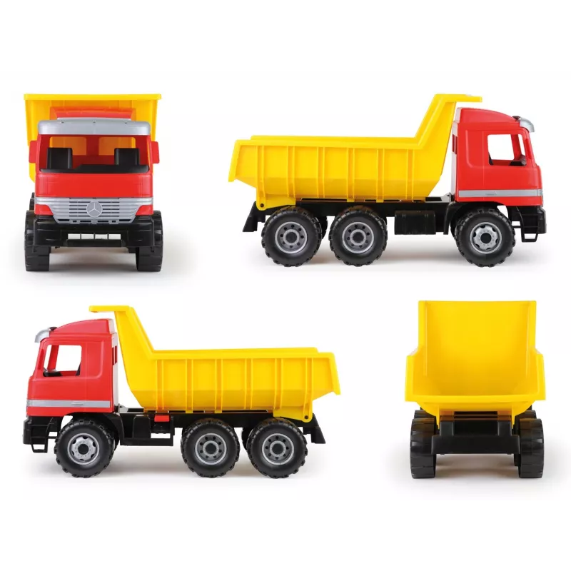 Lelukippiauto Lena Actros 62 cm single brown cart