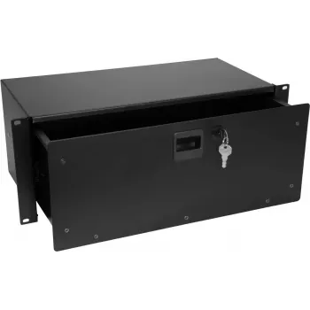 Rack-laatikko Omnitronic SN-4 4U lukolla — 4U rack-asennettava laatikko laitteiden säilytykseen