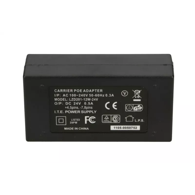 Extralink PoE-virtalähde POE-24-12W 24V 0.5A 12W virtajohto mukana