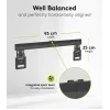 Kiinteä TV-seinäteline WENTRONIC Goobay Ultraslim 70822 XL musta litteille näytöille