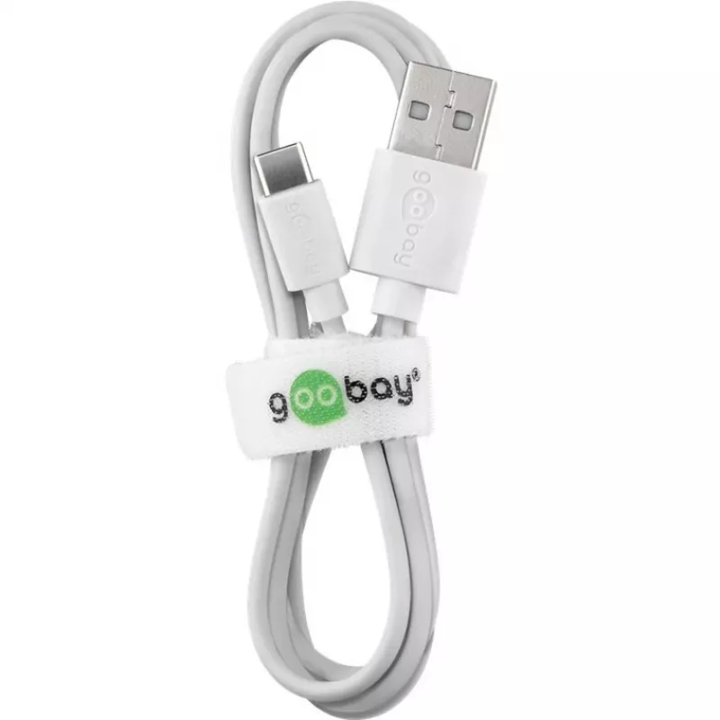 Wentronic 59130 2 m USB A USB C uros-uros valkoinen USB-kaapeli (59130)