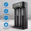 Akkulaturi everActive LC200 kotitalous USB, 2 paikkaa, Li-Ion, tukee A/AA/AAA/AAAA/C/D, 5 V tulo, 4,2 V lähtö, musta