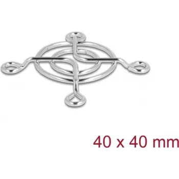 Tuuletinsäleikkö DELOCK 67304 metalli, 53×53 mm, hopea — tietokoneen jäähdytystarvike
