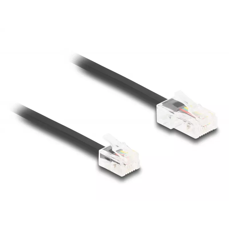 DeLOCK puhelinkaapeli RJ45-pistoke - RJ11-pistoke musta 3 m