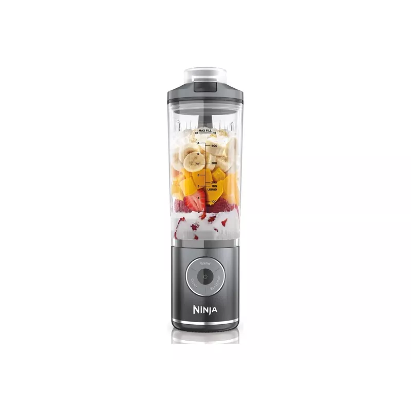 Ninja Blast Max BC251EUGY langaton kannettava tehosekoitin, 0,57 l, terästerät, harmaa