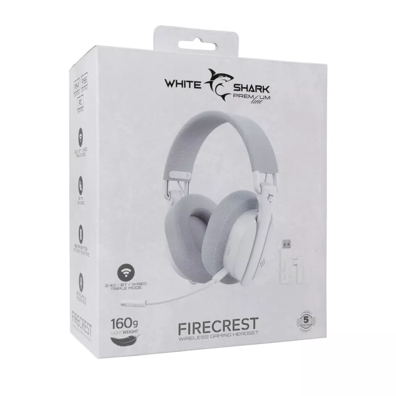 Kuulokkeet White Shark WGH-2444 Firecrest valkoinen