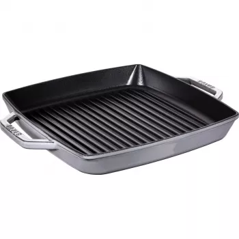 Grillipannu Staub 40511-785-0 33 cm induktio grafiitinharmaa