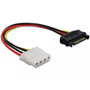 DeLOCK virtakaapeli SATA/Molex musta-punainen 0,12 m 860115