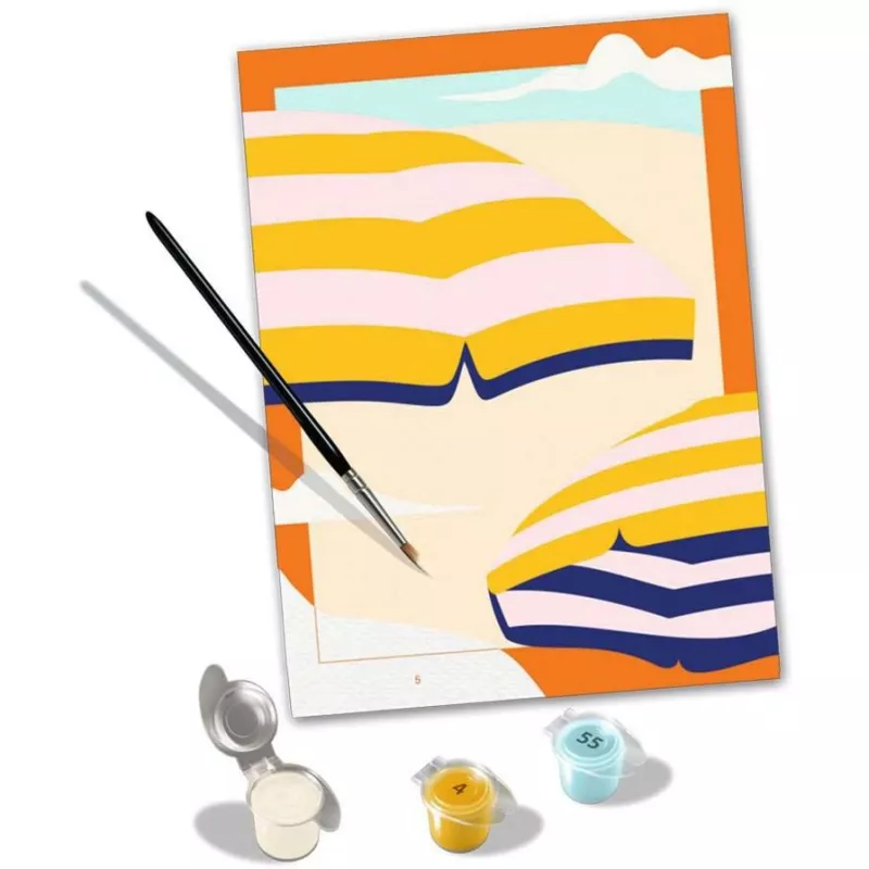 Maalaussarja Ravensburger CreArt Sunny Times — kankaalle maalattava numeroilla -sarja