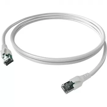 Easylan CP1KWBWBW0005 RJ45-verkkokaapeli, verkkokaapeli CAT 6a S/FTP 0,5 m valkoinen 1 kpl