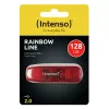 USB-muistitikku Intenso 128 GB USB Type-A 2.0 Punainen Läpinäkyvä