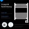 LED sähköinen kylpyhuonepatteri | AD 7823 | patteri | 400 W | valkoinen | IP24