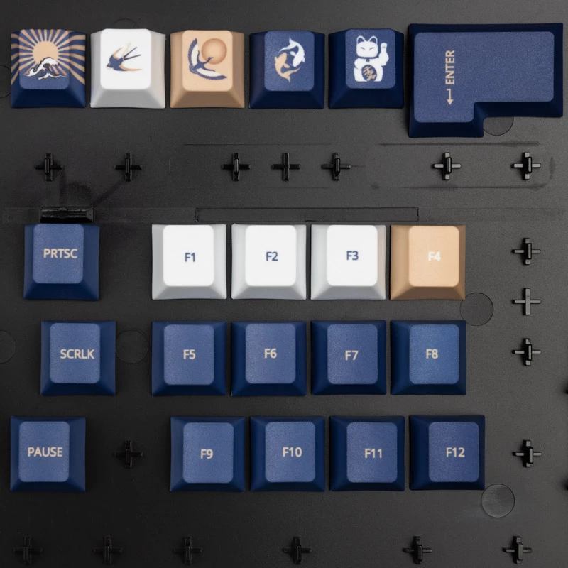 Keycap-sarja Traitors UKIYO-E, PBT-materiaali, UK-asettelu (TRDUKI108UK)