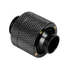 Bitspower G1/4 inch ulkokierteinen kompressioliitin 16/11 mm suora — musta matta
