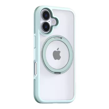 Suojakotelo Torras Ostand R Fusion iPhone 16:lle — vihreä, ohut suojakotelo tarkoilla aukoilla