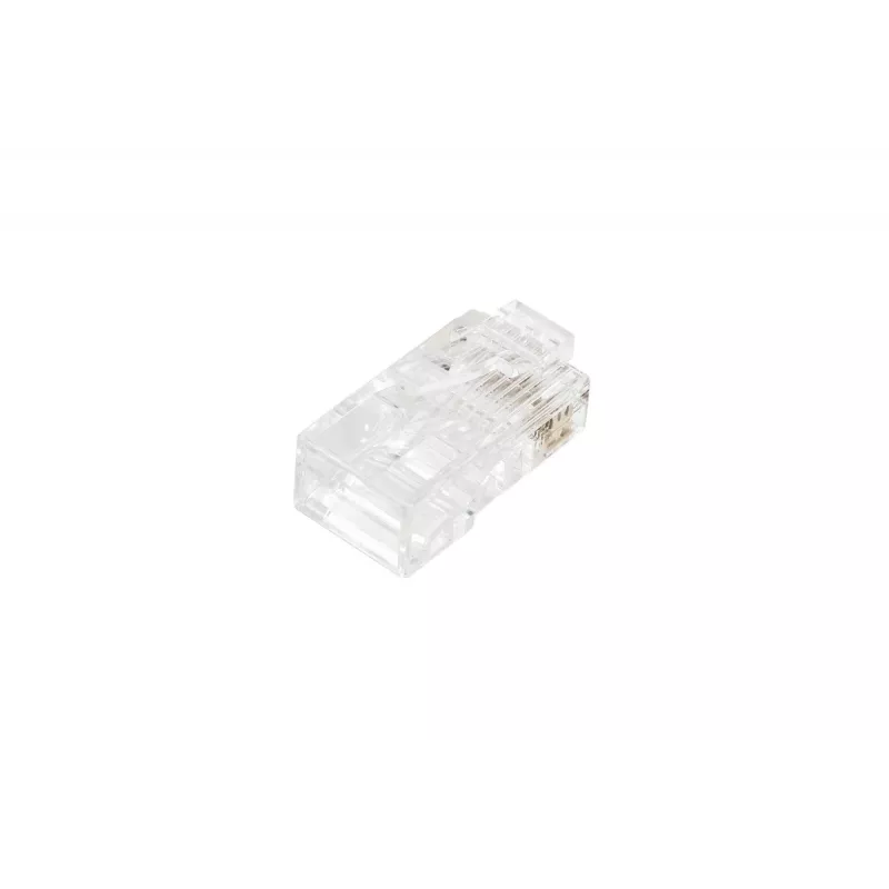 DIGITUS RJ45 modulaariliitin (8P8C) Pass-through, CAT 5e, suojaamaton, AWG 26-24, 100 kpl (X-ML-5U-EZ)