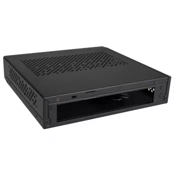 Akasa Cypher MX3 - Mini-Tower - PC - SGCC - musta - Thin Mini-ITX - kiintolevy - virtalähde (A-ITX38U3-M1B)