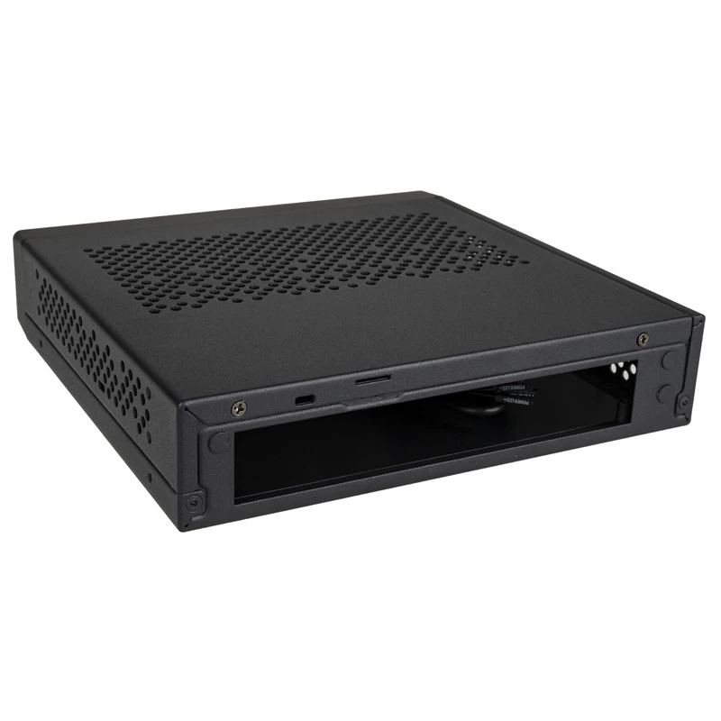 Akasa Cypher MX3 - Mini-Tower - PC - SGCC - musta - Thin Mini-ITX - kiintolevy - virtalähde (A-ITX38U3-M1B)