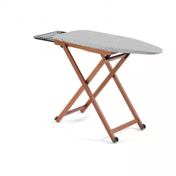 Silityslauta ARREDAMENTI STIROLIGHT 135 x 45 cm, ruskea päällinen, taitettavat jalat