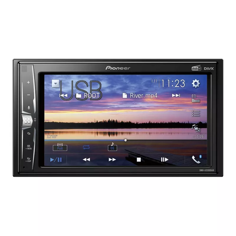 Automediasoitin Pioneer DMH-A3300DAB musta Bluetooth 2 DIN 50W