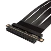 Akasa Riser Black X2 Mark IV Premium PCIe 4.0 x16 riser-kaapeli, 20 cm, AK-CBPE03-20B