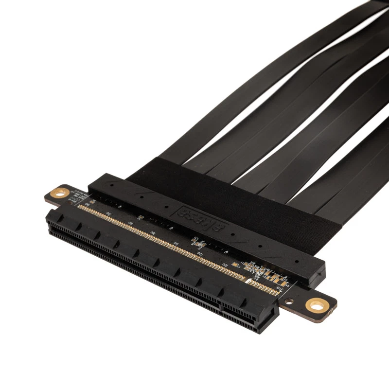 Akasa Riser Black X2 Mark IV Premium PCIe 4.0 x16 riser-kaapeli, 20 cm, AK-CBPE03-20B