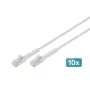 Digitus CAT 6A F-FTP taipuisa patchkaapeli, kupari, 3 m, harmaa, 10 kpl