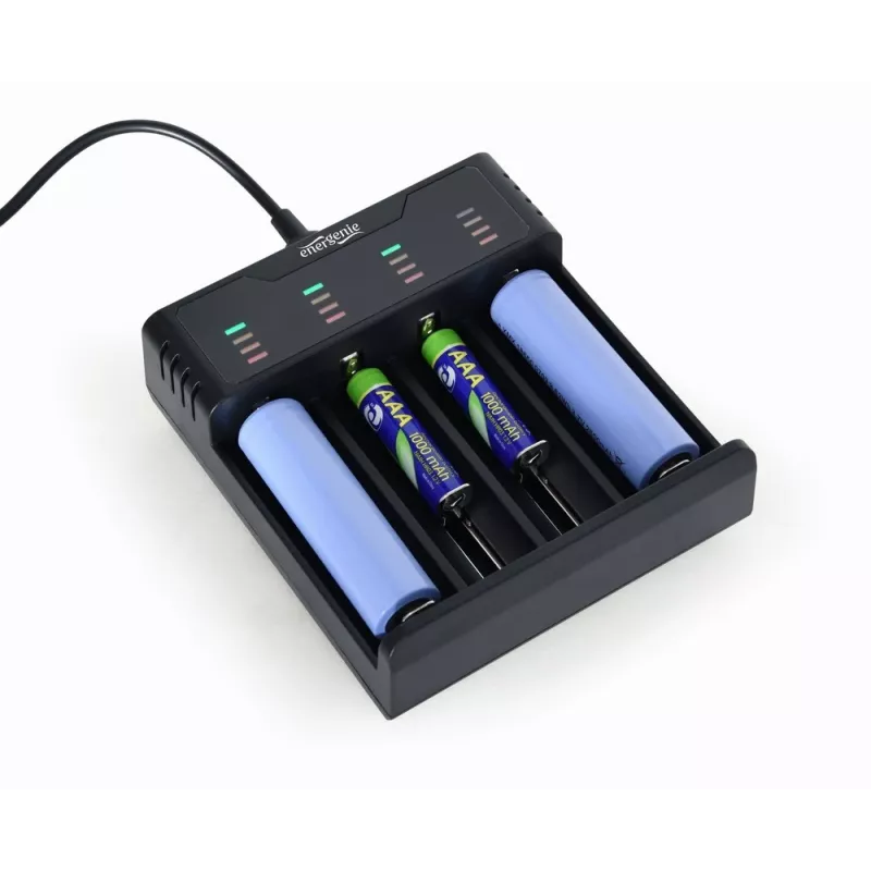 Akkulaturi Gembird BC-USB-02 USB litiumioni NiCd NiMH