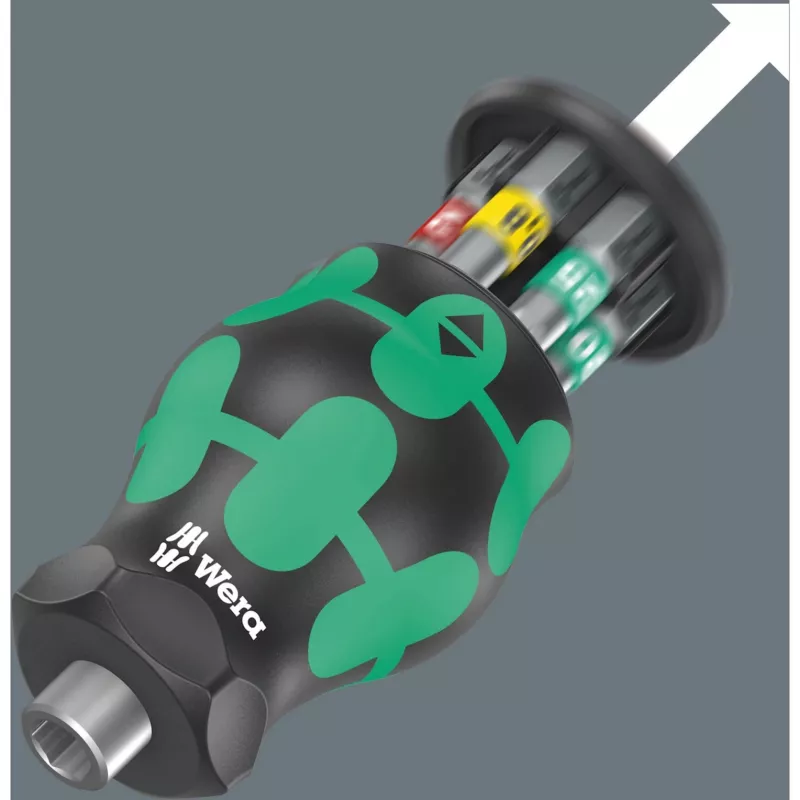 Kraftform compact Stubby Magazin 1 teräsarja (musta/vihreä, 7 osaa)
