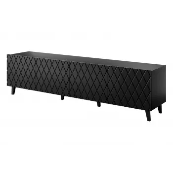 RTV-taso ASTI 200x42x52 matta musta
