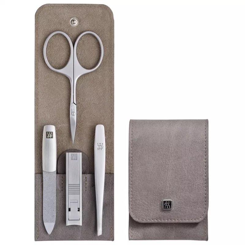 ZWILLING TWINOX ruostumattomasta teräksestä valmistetut tarvikkeet, taupe, 4 kpl