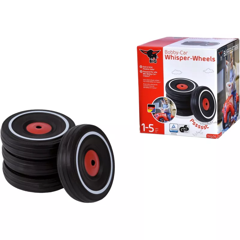 Liukuauto Simba-Dickie BIG Bobby-Car Whisper Wheels, äänetön rengassarja