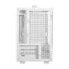 Tietokonekotelo DeepCool CH160 PLUS WH Small Form Factor valkoinen, microATX, karkaistu lasi, USB-C