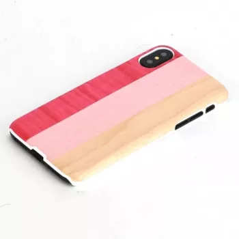 Älypuhelinkotelo man and wood iPhone X/XS:lle — pink pie white