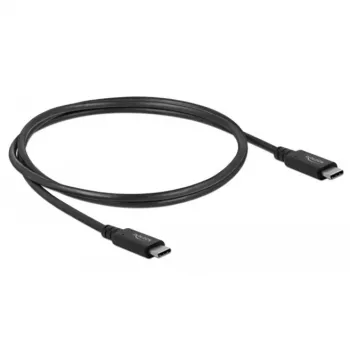 Delock - USB-kaapeli - USB-C (M) USB-C (M) - USB4 / Thunderbolt 3 / DisplayPort - 20 V - 5 A - 80 cm - tukee Power Delivery 3.0, tukee 8K 60 Hz (7680 x 4320), tuki
