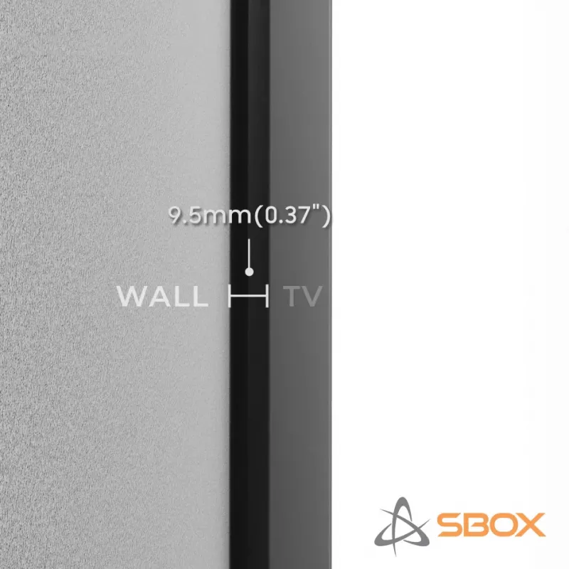 Sbox PLB-1948 kiinteä television seinäkiinnike, 43-100 tuumaa, enintään 75 kg, VESA 800x600