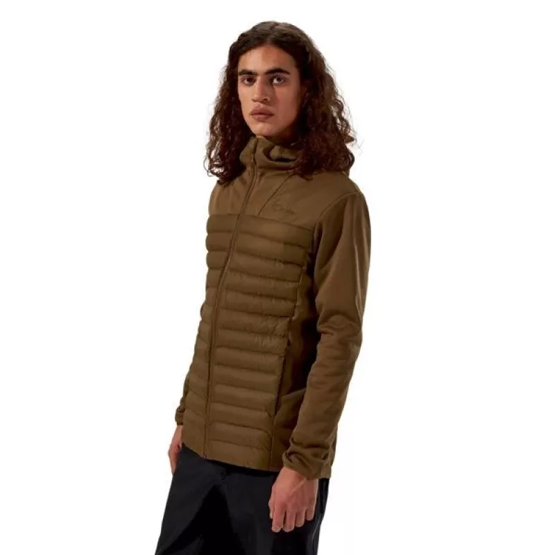 Miesten Berghaus huppu-hybriditakki koko M ruskea
