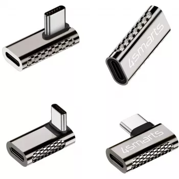 Kaapeliadapteri 4smarts 540464 USB-C – USB-C hopea