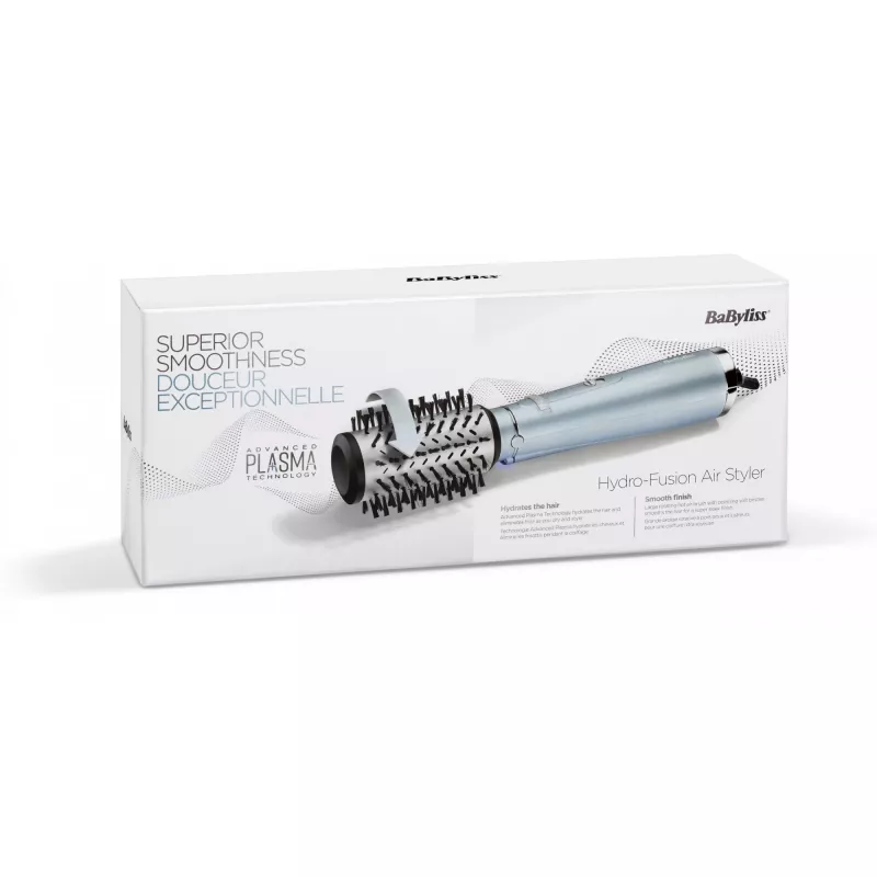 BaByliss AS773E Hydro Fusion Air Styler kuumailmaharja, Black, Metallic 700 W 98.4 (2.5 m)