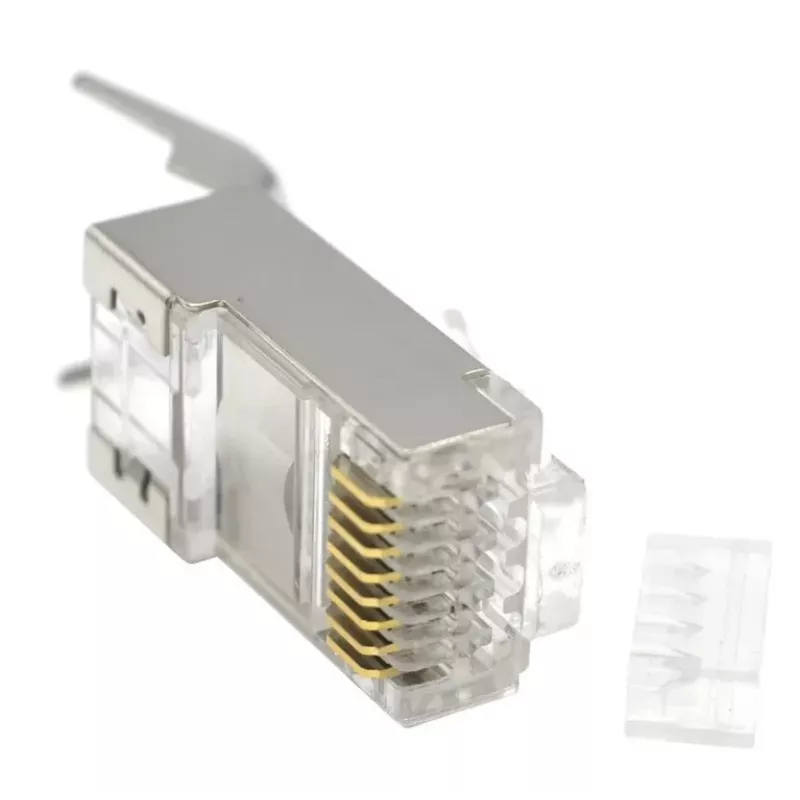 RJ45-liitin GEMBIRD CAT7 8P8C kullattu 15µm FTP/SFTP 50 kpl:n pakkaus